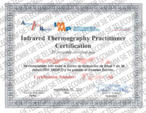 Certificación en Termografía Infrarroja Nivel 1 bajo norma ISO 18436-7