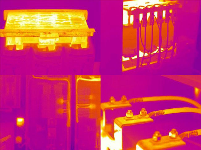 Estudio de termografía infrarroja industrial con cámara Wuhan Guide TP9b